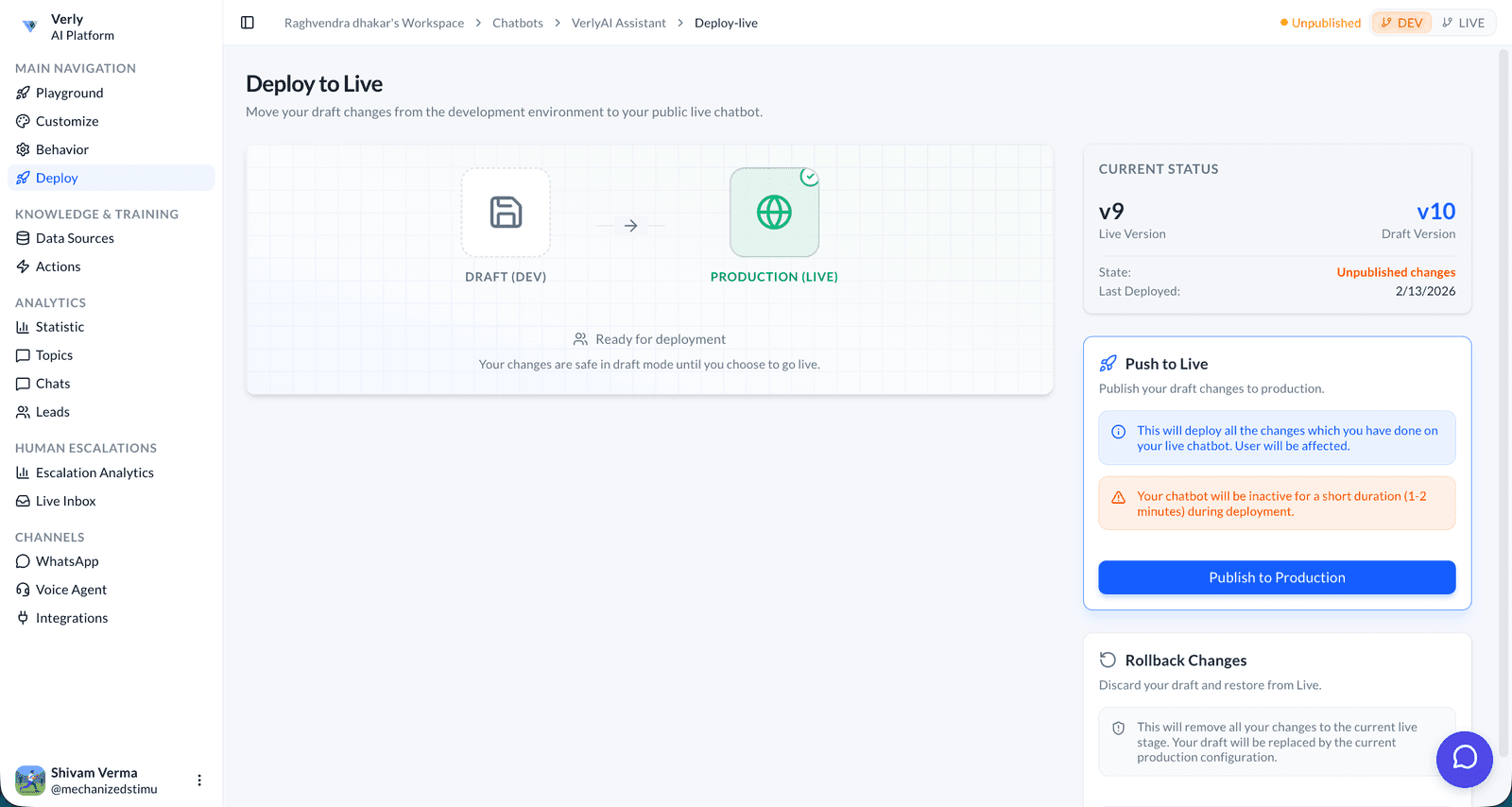 API — workflow detail