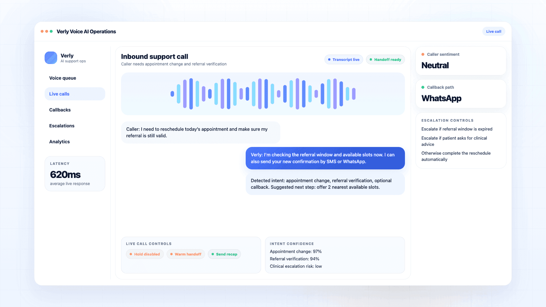 Voice AI support preview